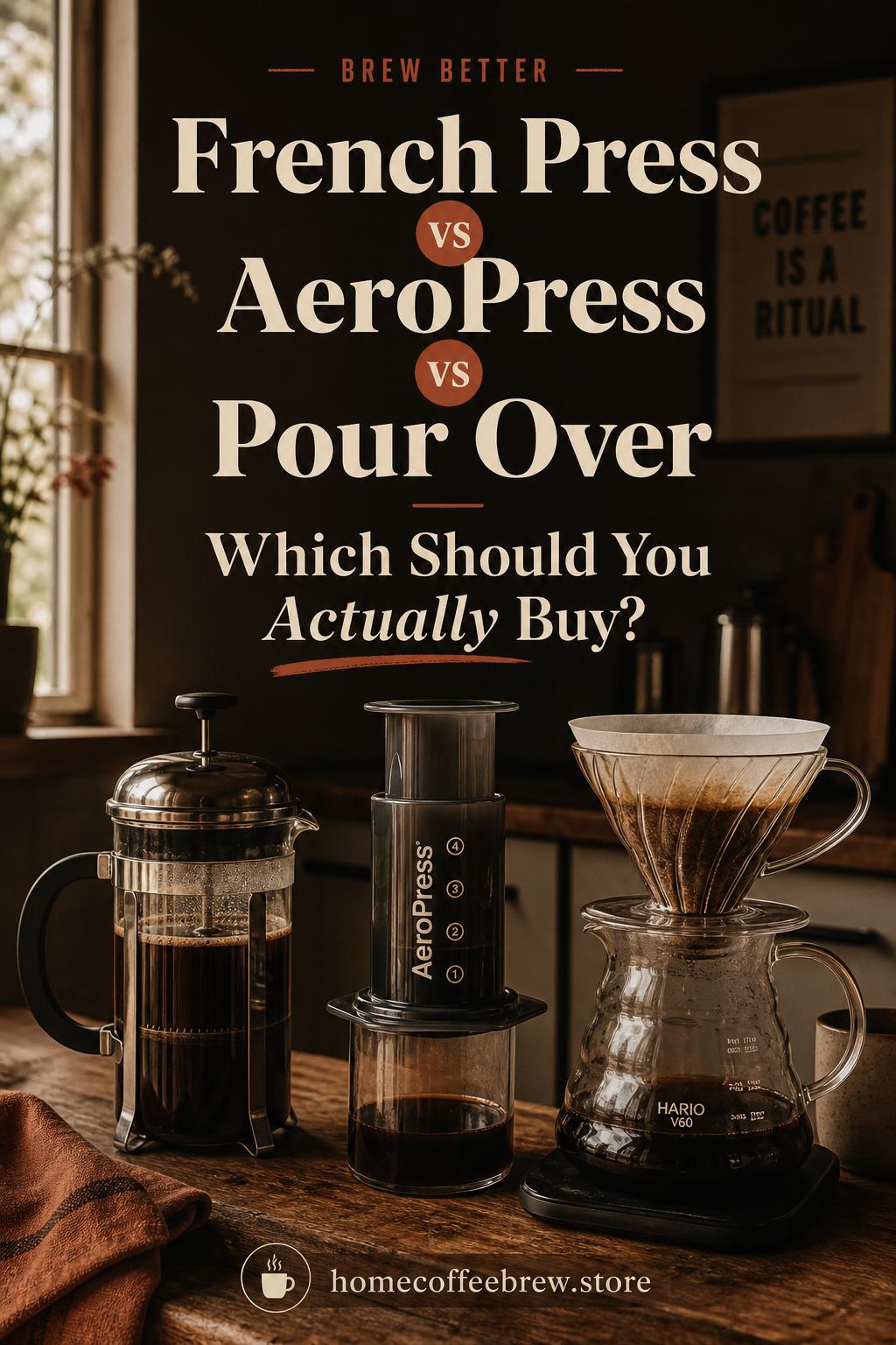 French Press vs AeroPress vs Pour Over: Which Should You Actually Buy in 2026?